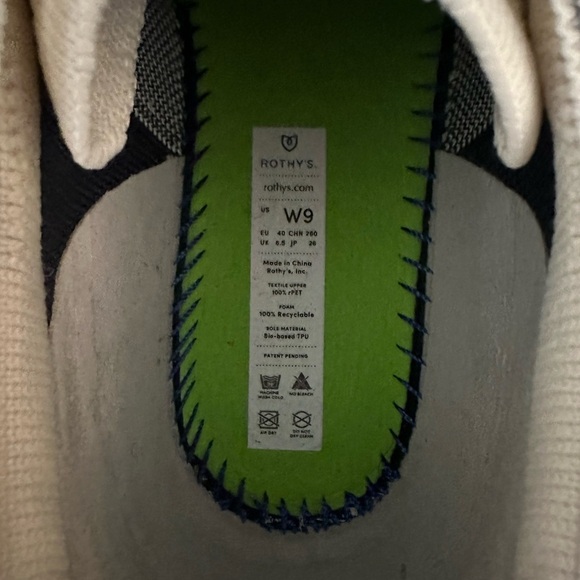 Rothy's Blackberry Block Lace ups 9 - Picture 10 of 12